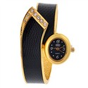 Rhinestones Quartz Wrist Watch with Metal Band for