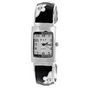 Floral Bracelet Style Wrist Watch Metal Watch with