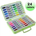 Lovely Cartoon Frog Style 24 Colors Water Color Pe