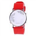 LED Wrist Watch with Round Dial & Silicone Watch B