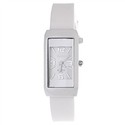 Rectangle Dial Quartz Wrist Watch with Soft Plasti