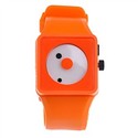 Creative Wrist Watch with Dot Design Clock Hands (