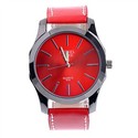 Unisex Quartz Wrist Watch with Synthetic Leather S