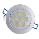 JG-TH025 E27 7W 7-LED 7000-7500K Cool White Light 