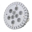 JG-S031 E27 9W 9-LED 6000-6500K White Light LED Sp