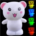 Happy Bear Shaped LED Color Changing Small Night L