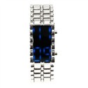 Stainless Steel Blue LED Watch Digital Wrist Watch