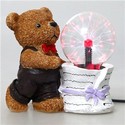 Lovely Bear Style White Base Plasma Ball Table Tou