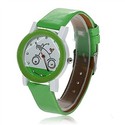 Stylish Quartz Wrist Watch with Bicycle Pattern (G