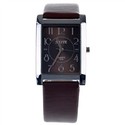 Rectangle Case Quartz Wrist Watch with PU Leather 