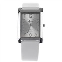 Rectangle Case Quartz Wrist Watch with PU Leather 