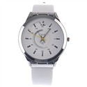 Round Case White Dial Delicate Minute Scales Quart