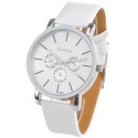 Three Sub-dials Design Quartz Wrist Watch with Fau