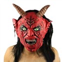 Eco-friendly Latex Red Face Ox Demon King Mask wit