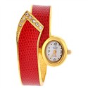 Rhinestones Quartz Wrist Watch with Metal Band for