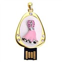 Elegant 4GB USB Flash Memory Drive Christmas Dress