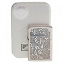 Egypt Style oil lighter with Protective Steel Case