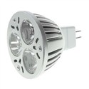 Aluminum MR16 12V 3-LED Blue Light Bulb