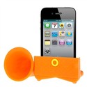 Silicone Horn Stand Amplifier Speaker for iPhone 4