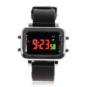 Rectangle Case Digital LED Wrist Watch with Four F