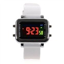 Rectangle Case Digital LED Wrist Watch with Four F