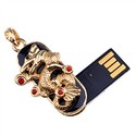 Luxuriant 4GB USB Flash Memory Drive Golden Dragon