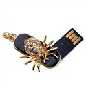 Unique 4GB USB Flash Memory Drive Golden Spider De