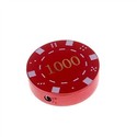 Fashionable Casino Chip Butane Lighter (Red)