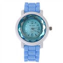 Diamond Shape Quartz Wrist Watch with Round Dial &