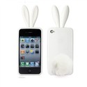 3D Rabbit Silicone Case for iPhone 4 iPhone 4G (Wh