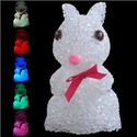 Lovely Crystal Particles Inlaid Rabbit Shape LED C