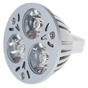 MR16 3-LED 3W 12V 270 Lumens 6300K Light Bulb with