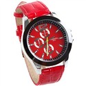 Three Dazzling Small Dials Design Quartz Wrist Wat