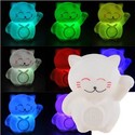 Lovely Money Cat Shape Design Color Changing LED D