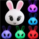 Cute Rabbit Head Shaped Design LED Color Changing 