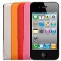 PU Leather Flip Protective Case Cover for iPhone 4