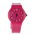 Solid Color Sport Wrist Watch with Round Dial (Pin