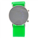 LED Wrist Watch with Round Dial & Silicone Watch S