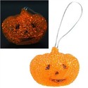 Halloween Style Crystal Particles Decorated Pumpki