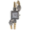 Bracelet Design Wrist Watch with Square Dial and R