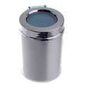 Convenient Car LED Light Cigarette Ashtray (Silver