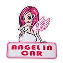 High Quality ANGEL IN CAR Car Reflective Decal Sti