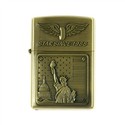 American-spirit Metal Oil Lighter with the Statue 