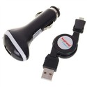 Cell Phone USB Car Charger Adapter with 70cm Lengt