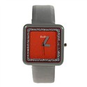 Stylish Square-shaped Case Red Square Dial Women&#