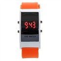 Chic Rectangle Case Red LED Display Wrist Watch wi