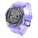 30M Waterproof LED Light Sports Watch (Purple)