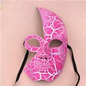 Spray Paint Crack Half Face Mask for Ball Party Al