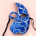 Spray Paint Crack Half Face Mask for Ball Party Al