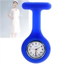 Round Silicone Nurse Quartz Wrist Watch with Brooc